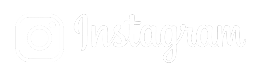 The Instagram logo in white, featuring the iconic camera outline and the word 'Instagram' in a cursive font.